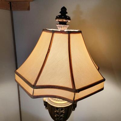 LOT 152: Antique Stylish Brass Floor Lamp