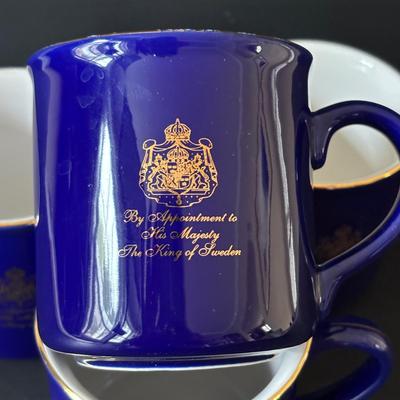 LOT 160: Lenox, Brass Pillar Candle Holder w/Snuffer, Gevalia Kaffe Mugs, Regency Floral Teacup & More