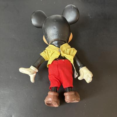 LOT 162: Lassie Melmac Dinnerware Plate, Walt Disney Productions Mickey Mouse & Pinocchio Dolls, Disney Hats, Mug, Ornaments & More