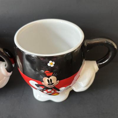 LOT 163: Cinderella Mug & Plate Collection along with Mickey & Minnie Mouse Mugs