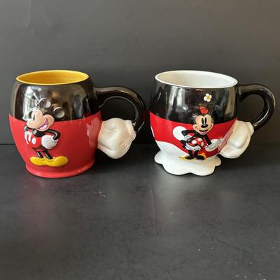 LOT 163: Cinderella Mug & Plate Collection along with Mickey & Minnie Mouse Mugs