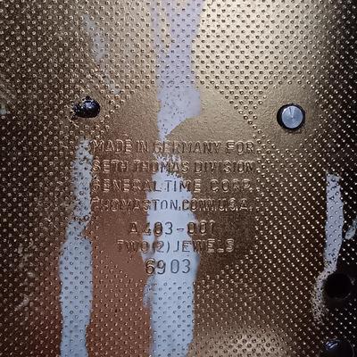 LOT 164: Seth Thomas Key Wound Mantel Clock