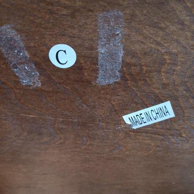 LOT 166: Marble Top Nightstand