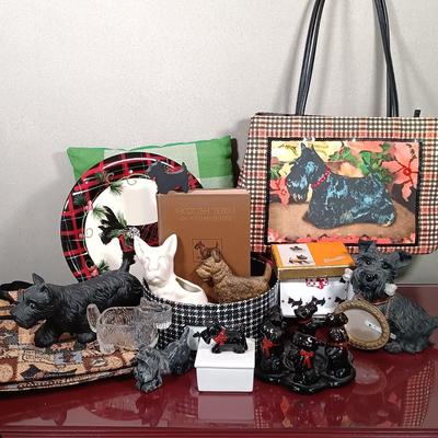 LOT 172: Collection of Scottish Terrier Decor