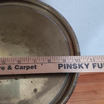 LOT 175: Metal and Pottery Plant Containers with Brass Plant Stand