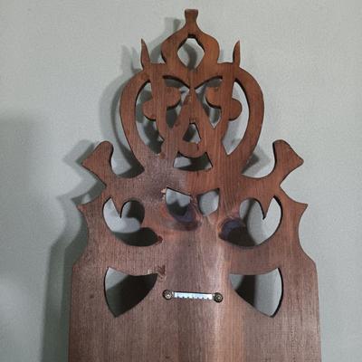 LOT 178: MCM Wood Framed Mirror