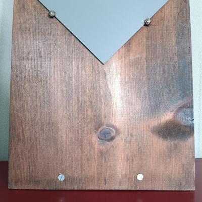 LOT 178: MCM Wood Framed Mirror