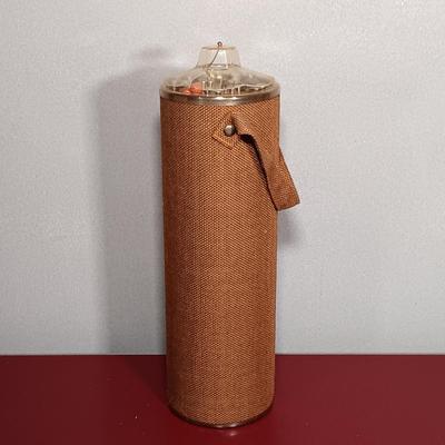 LOT 179: Crafting Collection- Knitting Needle Holder, Sewing Notions, Fabric Remnants & More