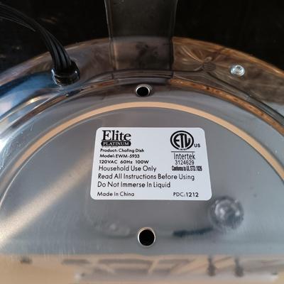 LOT 180: Elite Platinum Electric Chafing Dish & Farberware Stainless Steel Skillet