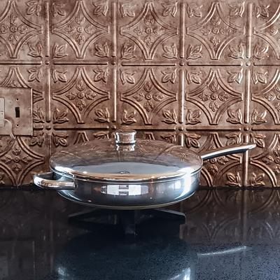 LOT 180: Elite Platinum Electric Chafing Dish & Farberware Stainless Steel Skillet
