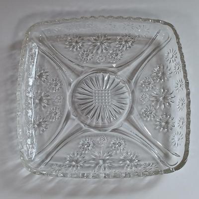 LOT 183: Grasslands Road Cake Stand, Glass Napkin Rings, Marble Salt and Pepper Shakers & More