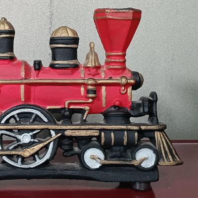 LOT 184: Cast Iron Train Doorstop