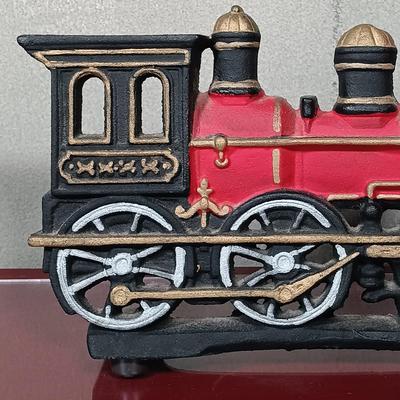 LOT 184: Cast Iron Train Doorstop
