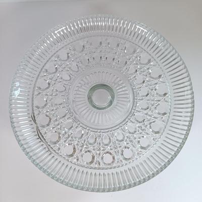 LOT 185: Cast Iron Trivets, Pewter Bean Pots, Pressed Glass Cakestand & More