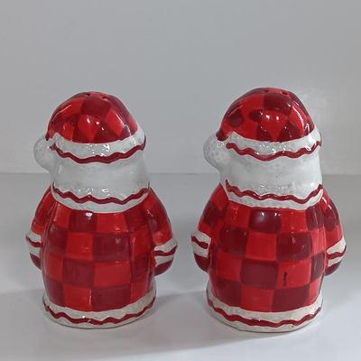 LOT 188: Department 56 Santa Bowl, Godiva Mugs, Christmas Pancake Molds & More