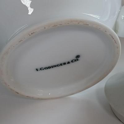 LOT 188: Department 56 Santa Bowl, Godiva Mugs, Christmas Pancake Molds & More