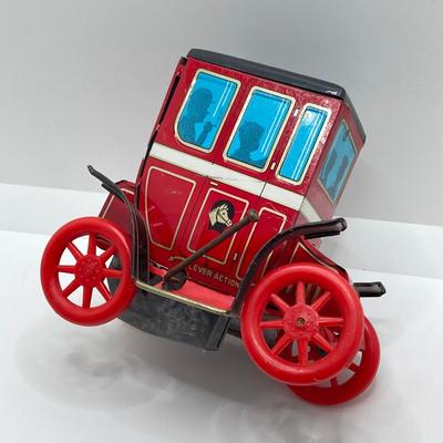 LOT 190: Vintage Toy Cars / Trucks - Metal Lever Action, Hallmark and Ertl Tastykake Bank