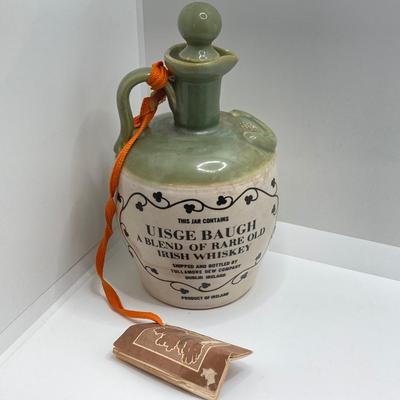 LOT 196: Vintage Ireland Decanters, McDonald Duk-It Mallard Copper Lid Tobacco Humidor, Lighters and More