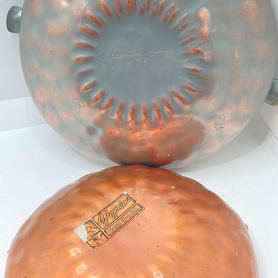 LOT 198: Gorham Sterling Silver Scalloped Clam Shell Trinket Dish along with Gregorian Copper Ashtray / Bowl and More - TW 77.66 gtw