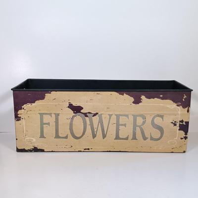LOT 227: Metal Flower Boxes, Lantern Candle Holders & Bird Candle Holders