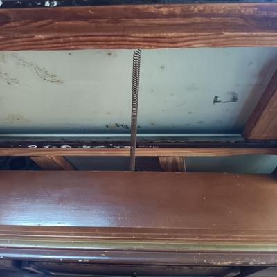 LOT 228: Vintage Enamel Top Table with Wood Chairs