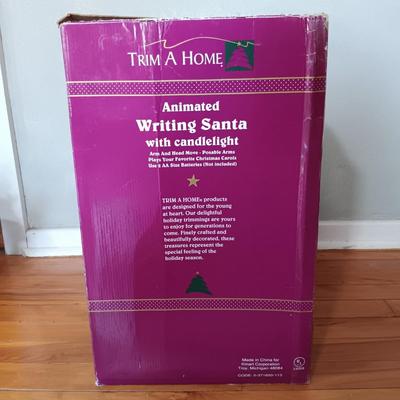 LOT 229: Animated Writing Santa with Candlelight & Christmas Carriage