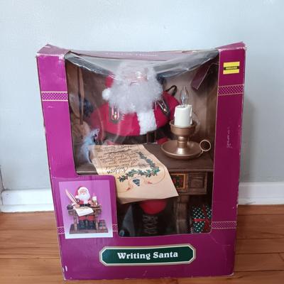 LOT 229: Animated Writing Santa with Candlelight & Christmas Carriage