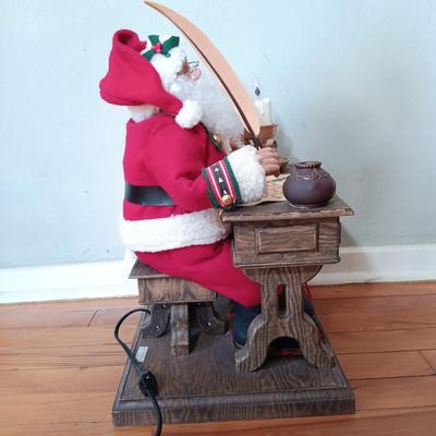 LOT 229: Animated Writing Santa with Candlelight & Christmas Carriage