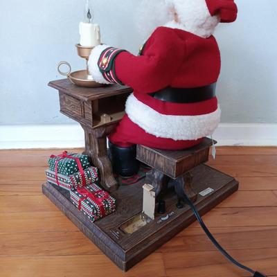 LOT 229: Animated Writing Santa with Candlelight & Christmas Carriage