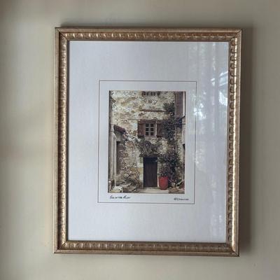 LOT 246: Signed Martin Roberts Color-Tinted Photograph: "End of the Alley"