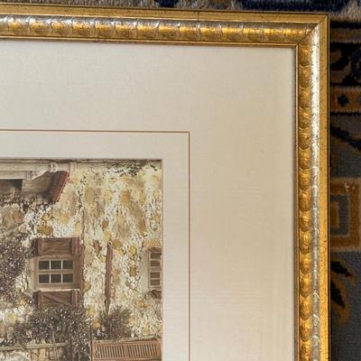 LOT 246: Signed Martin Roberts Color-Tinted Photograph: "End of the Alley"
