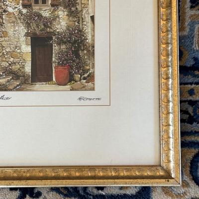 LOT 246: Signed Martin Roberts Color-Tinted Photograph: "End of the Alley"