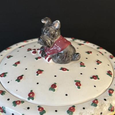 LOT 247: Collection of Irish Holiday Ornaments, Irish Coffee Stemware, Mary Engelbreit Scottie Dog Holiday Teapot