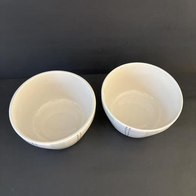 LOT 249: Anthony's Harborside Fish Grotto Seafood Restaurant Drinking/Bar Glasses, Crate & Barrel Condiment Holder, Certified...