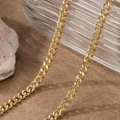 14K Gold Cuban Link Chain 22"