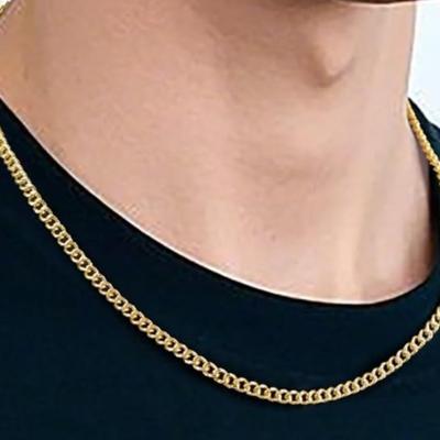 14K Gold Cuban Link Chain 22"