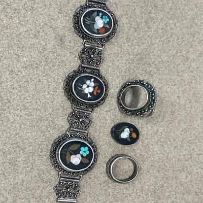 Broken bracelet and ring