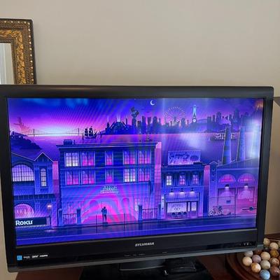 Sale Photo Thumbnail #166: Sylvania Roku 32" Flat Screen TV  With Remote Control