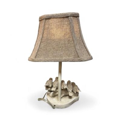 Sale Photo Thumbnail #167: HomeRoots 13" Bird Themed Table Lamp and Tan Fabric Shade