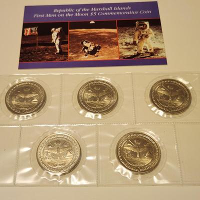Marshall Islands Moon Man $5 Commemorative Coins