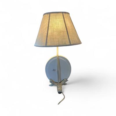 Sale Photo Thumbnail #169: Table Lamp with Mirror and Lovebirds  24" Tall