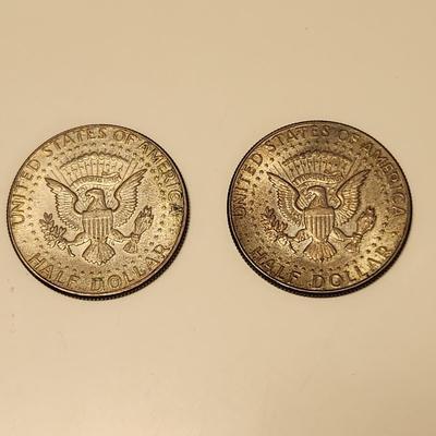 Two Kennedy Half Dollars