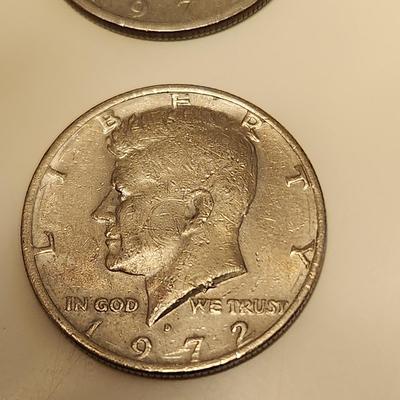 A Quad of Kennedy Half Dollars