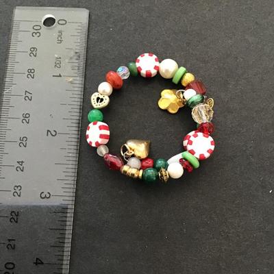 Sale Photo Thumbnail #107: Very nice Christmas fashion statement bracelet. Please see test photos.