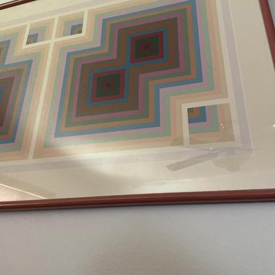 Vintage wall decor with quilt like pattern & Statue of Liberty