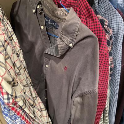 Men’s long sleeve shirts and dress pants