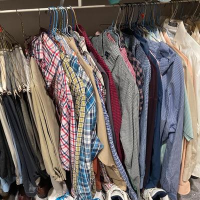 Men’s long sleeve shirts and dress pants