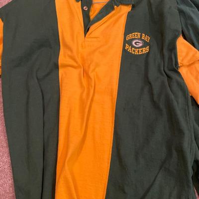 2 Green Bay Packers long sleeve shirts