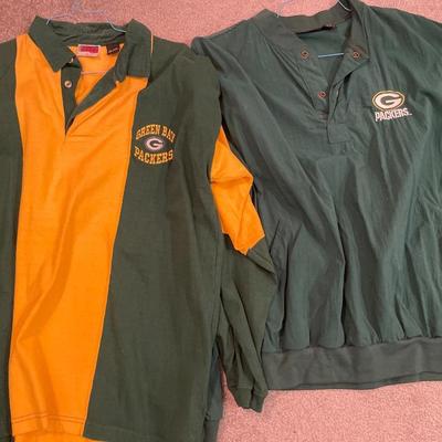 2 Green Bay Packers long sleeve shirts