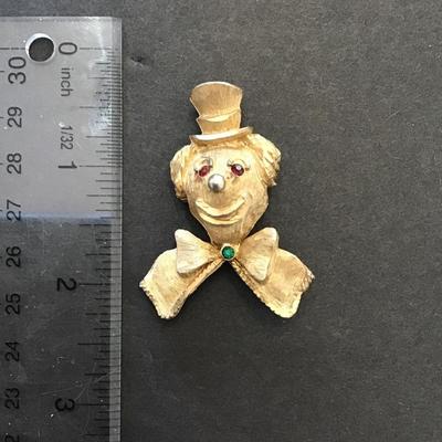 Vintage circus, bear clown head